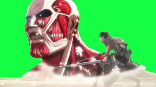 Attack On Titan Anime Green Screen Pack
