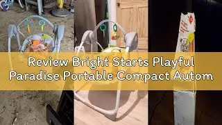 Review Bright Starts Playful Paradise Portable Compact Automatic Baby Swing with Music, Unisex, Newb