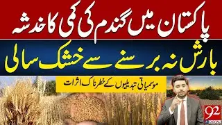 Pakistan Faces Wheat Shortage Risk Due to Drought and Climate Change Impacts | 92 News HD