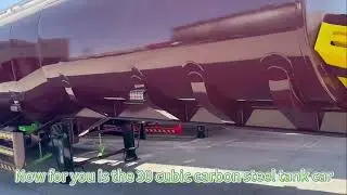 30CBM carbon steel fuel tank semi trailer