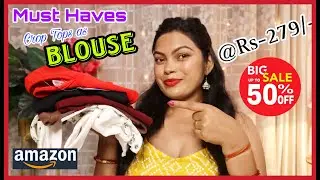 Amazon Must Have Blouse as Crop tops || Affordable and Stylish || #amazon #haul
