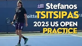 Stefanos Tsitsipas 🇬🇷 2025 US Open Practice 