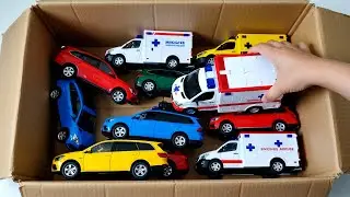 Toy Cars Perform Amazing Stunts on Cardboard Tracks! 🚓 Fire Truck, Police Car, Ambulance Race!