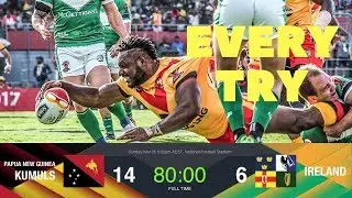 PNG KUMULS VS IRELAND (EVERY TRY RLWC 2017)