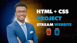 Dhis Website Streaming HTML & CSS  | Day-1 | Fully Responsive🔥❤️