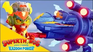 &iexcl;NUEVO! Los h&eacute;roes construyen el BLASTER JET⚡SUPERTHINGS⚡V&iacute;deos para ni&ntilde;os | Dibujos animados