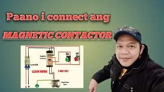 magnetic contactor how to connect, start & stop push botton switch