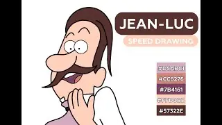 Creating Jean-Luc in ProCreate: Speed Drawing the Water Restaurant's Waiter from Gravity Falls