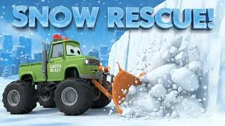 Green Beast vs. Giant Snow Storm! ❄️ Satisfying Snow Plowing ASMR