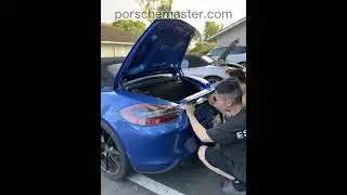 porsche install 981 full-width light bar for boxster gts