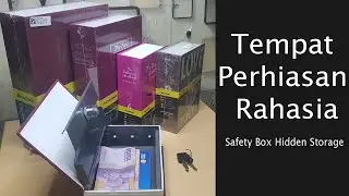 BRANGKAS MINI SAFEBET Security Dictionary Cash Jewelry Key Lock Book Storage - ER567 BUKU KODE