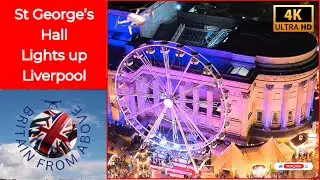 Liverpool Christmas Market from Above | Stunning Drone Footage at St George&rsquo;s Hall #xmas #4k #fypp 