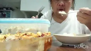 CHANNEL FEATURE MY YOU TUBE MEMBER @filgervlogs EATING YUMMY MAC CHICKEN SALAD CARBONARA #mukbang 