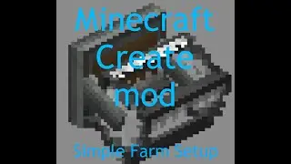 Minecraft Create Mod: Simple Bread Farm Setup.