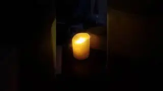 Flameless Flickering LED Wax Candle