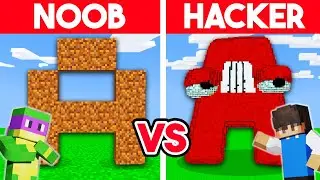 NOOB vs HACKER: I Cheated In a Alphabet Lore Build Challenge! (Letter A)