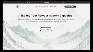 Nervous System Mastery - A Milk Moon Studio - Webflow Site Portfolio