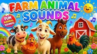 Farm Animal Sounds Song | Nursery Rhyme for Kids 🐄🐑🐓