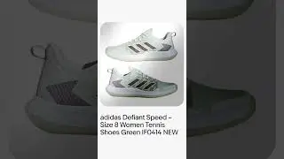 adidas Defiant Speed &ndash; Size 8 Women Tennis Shoes Green IF0414 NEW