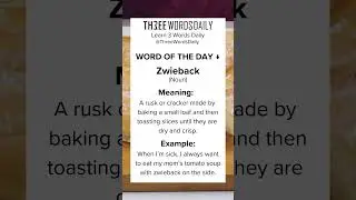Meanings of Zwieback, Kaffeeklatsch, and Hugger-mugger. #english  #vocabulary #learnenglish #shorts