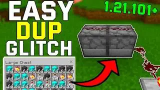 !NEW! EASY Dup Glitch In Minecraft Bedrock! 1.21.101+!