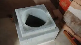 First Aircrete Block. Didn't get mixed enough. 