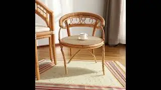 Hand-woven leisure chair set: Bring nature and leisure home