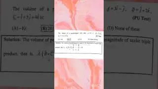 What is volume of parallelopiped having coterminous edge?|What formula for volume of parallelepiped?