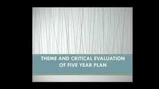 Critical Evaluation of five year in hindi