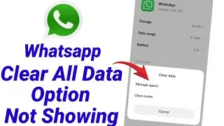 whatsapp clear data option not showing whatsapp - how to clear all chats on whatsapp