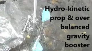 Gravity boosted Hydro kinetic technology converts surface water flow- Rivers, Tidal, Wave to power