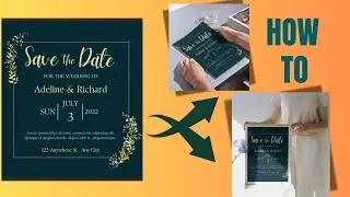 How to create a Mockup For Wedding Invitations Using Canva. #canvatutorial #weddinginvitation