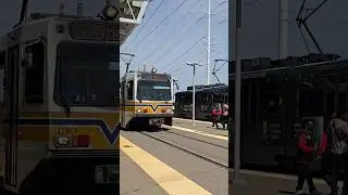 SACRT Light Rail Trains Meet At Florin Station April 5, 2025