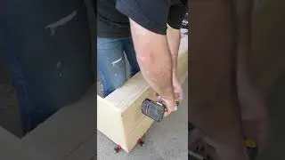 How we saved money building a DIY Floating Media Cabinet built from scraps - #shorts
