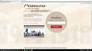 How to trace a British prisoner of war in Red Cross records