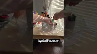 Target Lazy Susan Upgrade for Office Storage