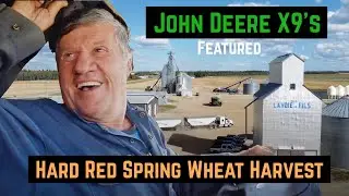 John Deere X9 Wheat Harvest (78 bushels per acre) Combining, Carting and Trucking at Lavoie Ventures