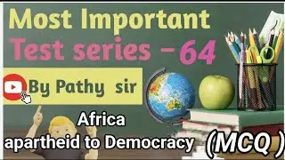 PGT I Africa apartheid to Democracy I MCQ 64 I by Pathy sir@pathyeducation