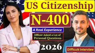 Actual Interview of U.S. Citizenship | N-400 Naturalization Interview, small talk, American #n400