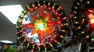 Philippine parol lights for christmas in NYC