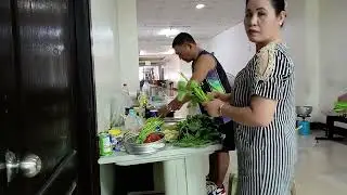 Preparing Vegetables For Sinigang RTC Security Xmas Party Dec 27,2025