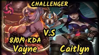 Sedrion (VAYNE) vs CAITLYN - 8/0/9 KDA BOTTOM ADC CHALLENGER GAMEPLAY - EUW