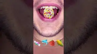 Rainbow candy orb colorful crunch in a perfect round bite