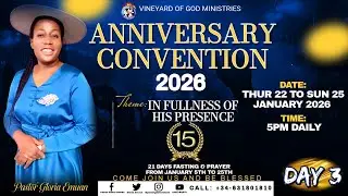 🔴 ANNIVERSARY CONVENTION 2026 DAY 3 #lifeisspiritual  24/01/2026 (POST-SERVICE)