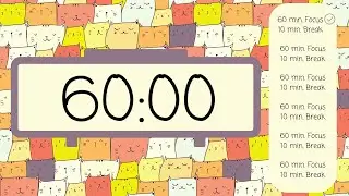 ⏳ 7-Hour 60/10 Pomodoro Timer &ndash; Silent & Distraction-Free 🎯 | No Beeps, Just Focus