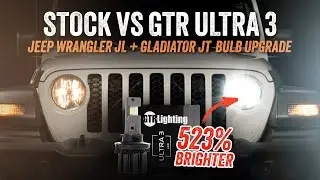 На 523% ярче! Лучшая светодиодная лампа H13 для Jeep Wrangler JT и Gladiator JL &mdash; обзор GTR Light...