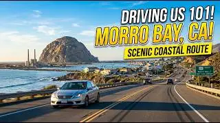 Driving on U.S. 101 Through Morro Bay, California