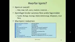 Kjemi Forkurs - 1 - Introduksjon