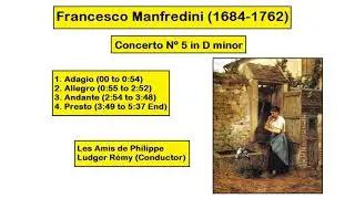Francesco Manfredini (1684-1762) - Concerto N&ordm; 5 in D minor