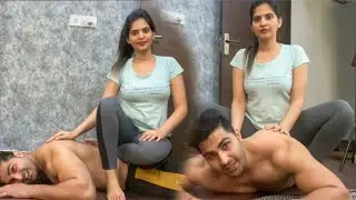 Holding my wife weight on my back 140 push-ups😱 | Pushups challenge